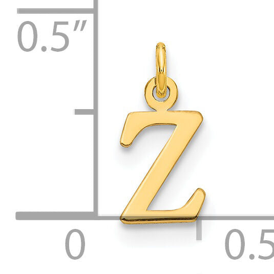 14ky Cutout Letter Z Initial Pendant-XNA1160Y/Z