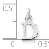 14kw Cutout Letter D Initial Pendant-XNA1160W/D