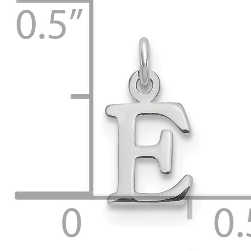 14kw Cutout Letter E Initial Pendant-XNA1160W/E