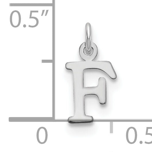 14kw Cutout Letter F Initial Pendant-XNA1160W/F