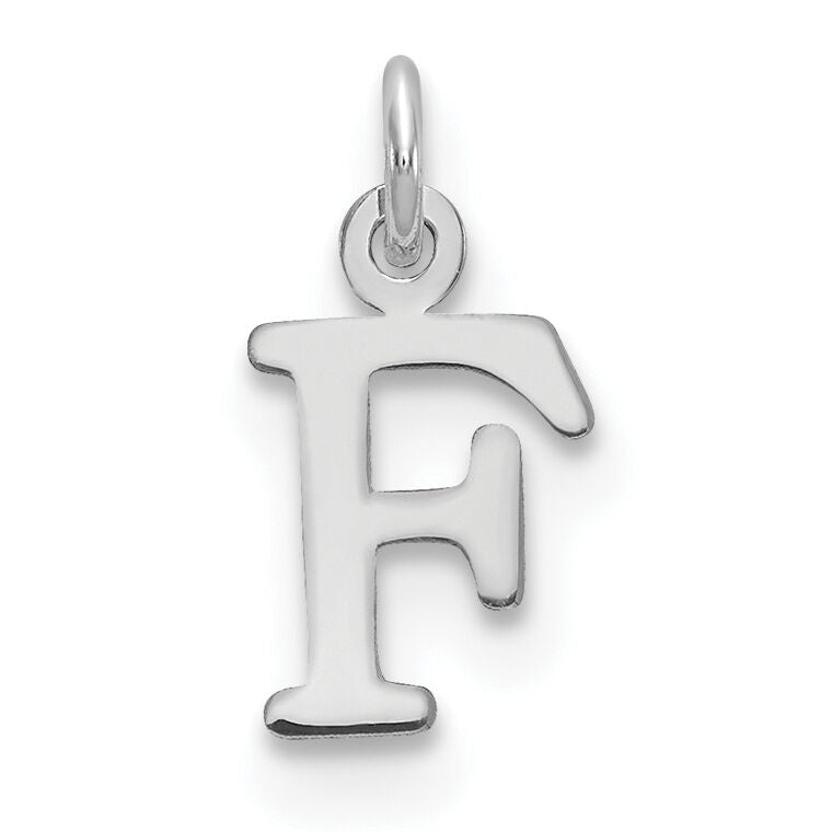 14kw Cutout Letter F Initial Pendant-XNA1160W/F