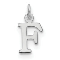14kw Cutout Letter F Initial Pendant-XNA1160W/F