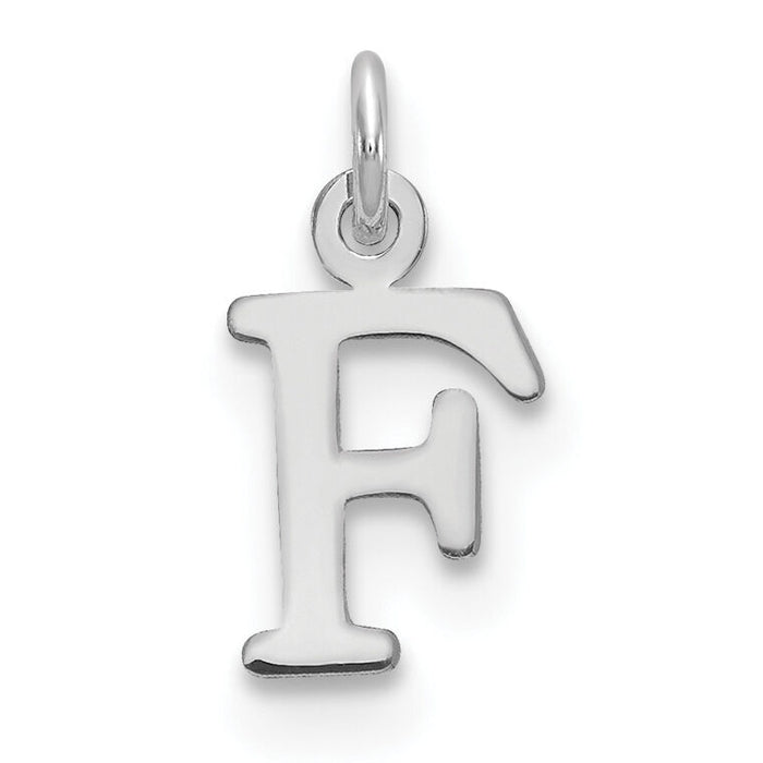 14kw Cutout Letter F Initial Pendant-XNA1160W/F
