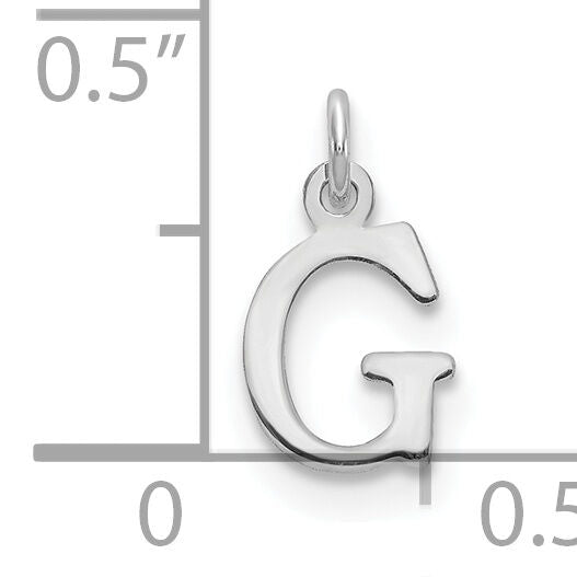 14kw Cutout Letter G Initial Pendant-XNA1160W/G