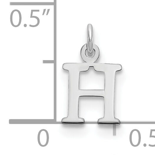 14kw Cutout Letter H Initial Pendant-XNA1160W/H