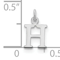 14kw Cutout Letter H Initial Pendant-XNA1160W/H
