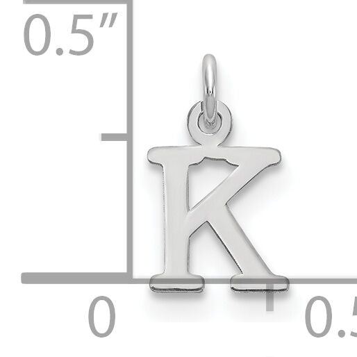 14kw Cutout Letter K Initial Pendant-XNA1160W/K