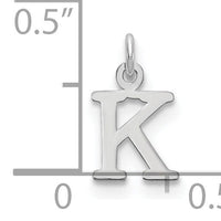 14kw Cutout Letter K Initial Pendant-XNA1160W/K