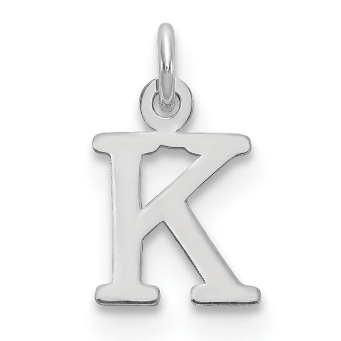14kw Cutout Letter K Initial Pendant-XNA1160W/K