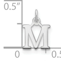 14kw Cutout Letter M Initial Pendant-XNA1160W/M