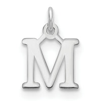 14kw Cutout Letter M Initial Pendant-XNA1160W/M