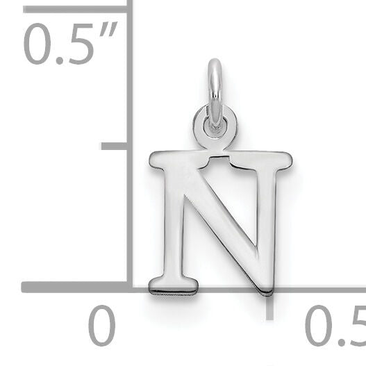 14kw Cutout Letter N Initial Pendant-XNA1160W/N