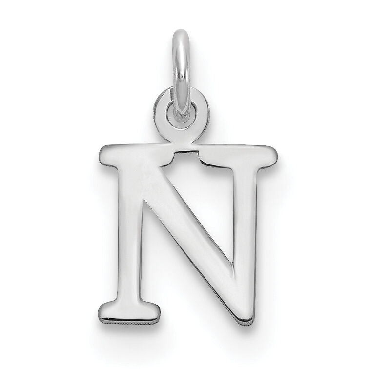 14kw Cutout Letter N Initial Pendant-XNA1160W/N