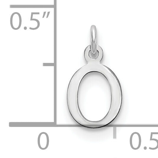 14kw Cutout Letter O Initial Pendant-XNA1160W/O