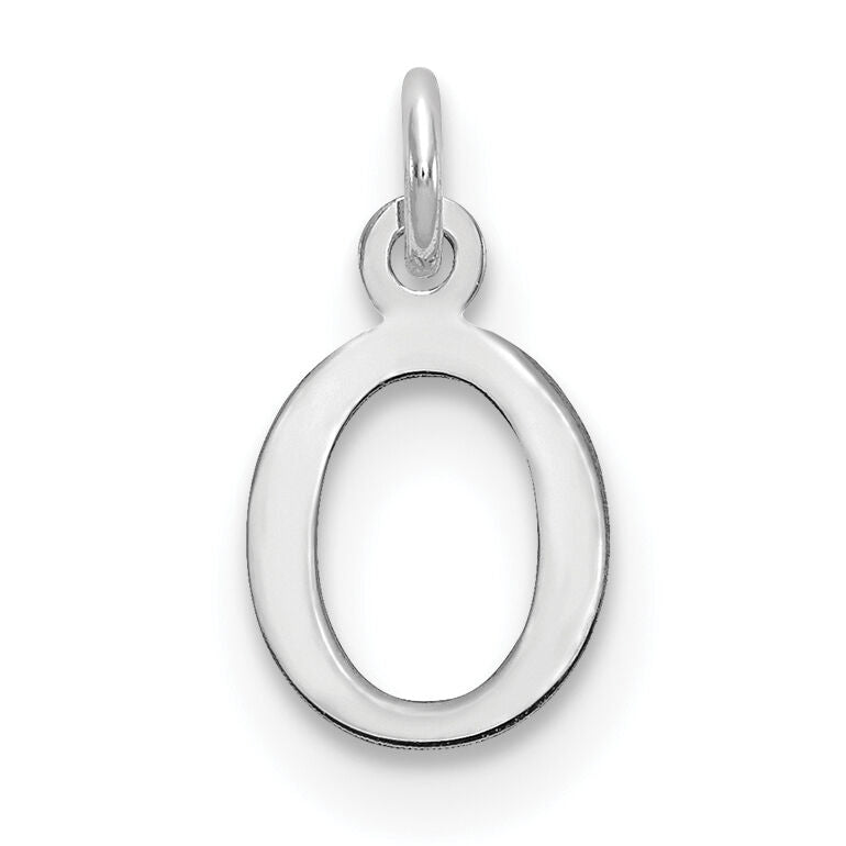 14kw Cutout Letter O Initial Pendant-XNA1160W/O