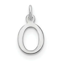 14kw Cutout Letter O Initial Pendant-XNA1160W/O