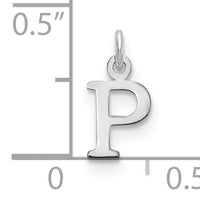 14kw Cutout Letter P Initial Pendant-XNA1160W/P
