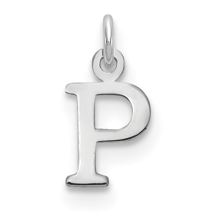 14kw Cutout Letter P Initial Pendant-XNA1160W/P