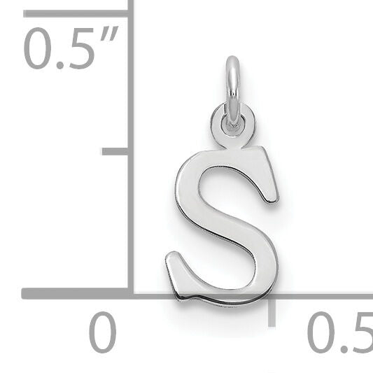 14kw Cutout Letter S Initial Pendant-XNA1160W/S