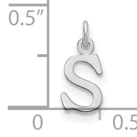 14kw Cutout Letter S Initial Pendant-XNA1160W/S
