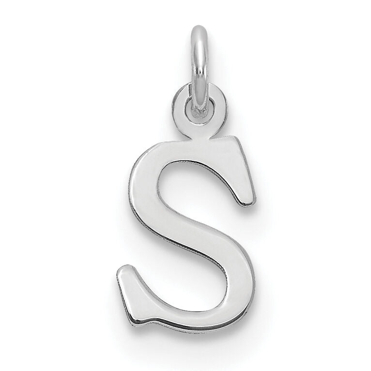 14kw Cutout Letter S Initial Pendant-XNA1160W/S
