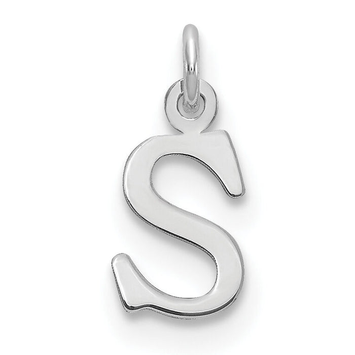 14kw Cutout Letter S Initial Pendant-XNA1160W/S