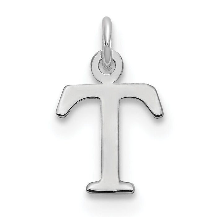 14kw Cutout Letter T Initial Pendant-XNA1160W/T