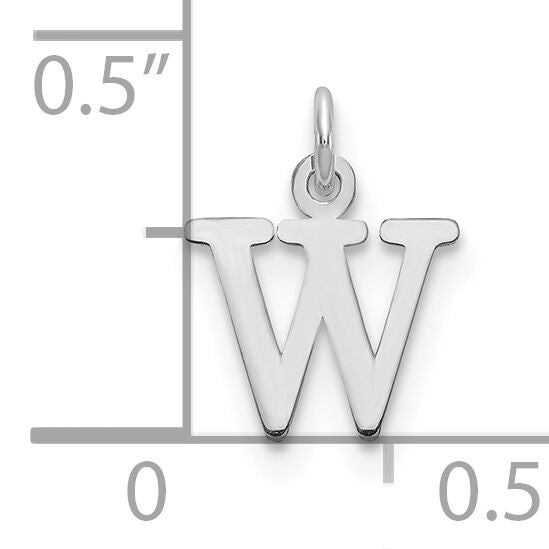 14kw Cutout Letter W Initial Pendant-XNA1160W/W