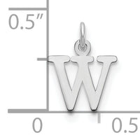 14kw Cutout Letter W Initial Pendant-XNA1160W/W