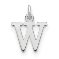 14kw Cutout Letter W Initial Pendant-XNA1160W/W