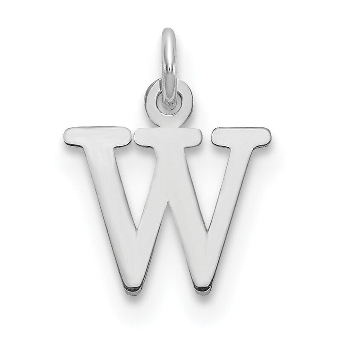 14kw Cutout Letter W Initial Pendant-XNA1160W/W