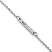 10k White Gold Brushed 1 Station Bracelet-10XNA1180/1W