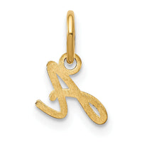 14KY Upper case Letter A Initial Charm-XNA1305Y/A