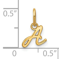 14KY Upper case Letter A Initial Charm-XNA1305Y/A
