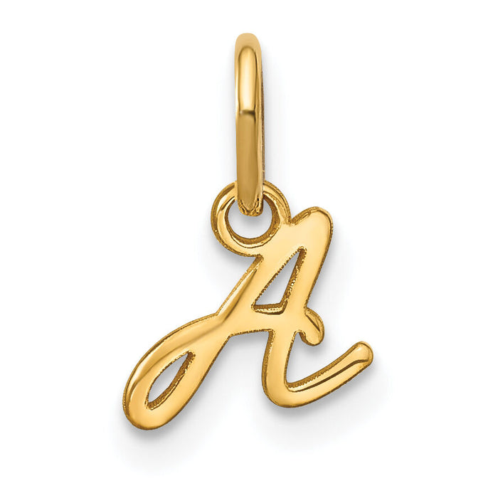 14KY Upper case Letter A Initial Charm-XNA1305Y/A