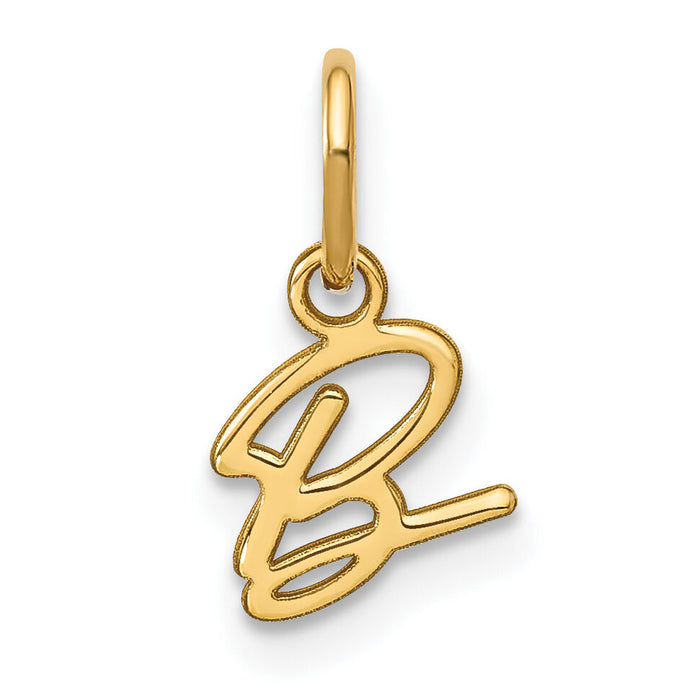 14KY Upper case Letter B Initial Charm-XNA1305Y/B