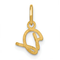 14KY Upper case Letter D Initial Charm-XNA1305Y/D