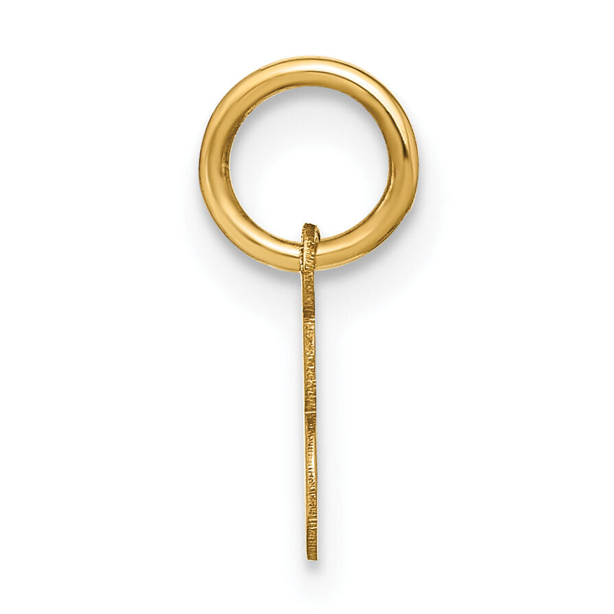 14KY Upper case Letter E Initial Charm-XNA1305Y/E