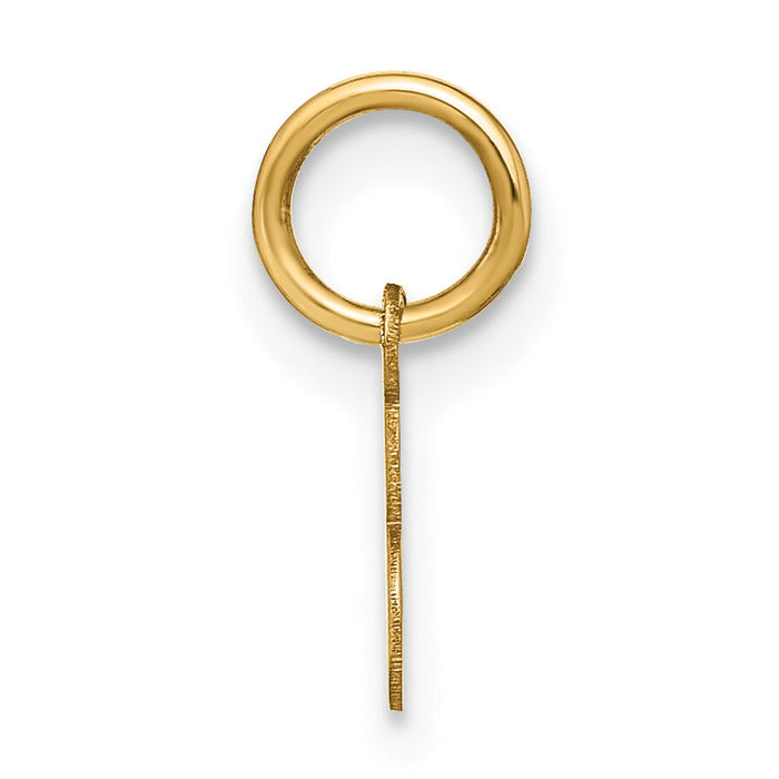 14KY Upper case Letter E Initial Charm-XNA1305Y/E