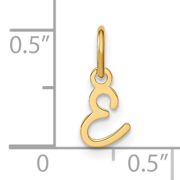 14KY Upper case Letter E Initial Charm-XNA1305Y/E