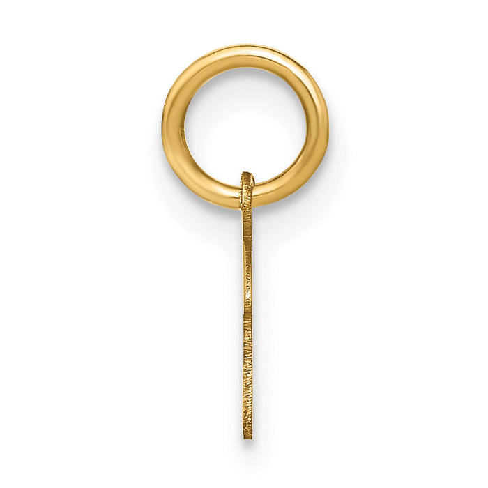 14KY Upper case Letter F Initial Charm-XNA1305Y/F