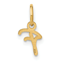 14KY Upper case Letter F Initial Charm-XNA1305Y/F