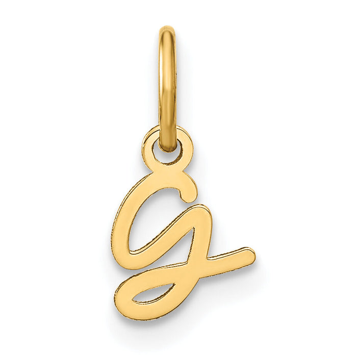 14KY Upper case Letter G Initial Charm-XNA1305Y/G