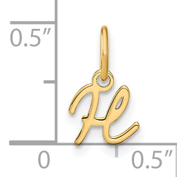 14KY Upper case Letter H Initial Charm-XNA1305Y/H