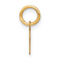 14KY Upper case Letter I Initial Charm-XNA1305Y/I
