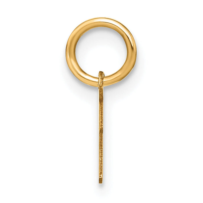 14KY Upper case Letter I Initial Charm-XNA1305Y/I