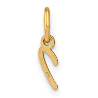 14KY Upper case Letter I Initial Charm-XNA1305Y/I