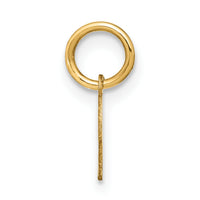 14KY Upper case Letter K Initial Charm-XNA1305Y/K