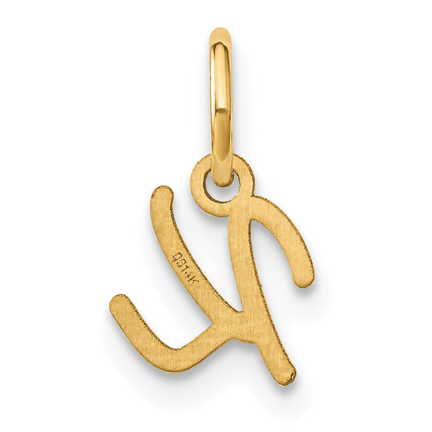 14KY Upper case Letter K Initial Charm-XNA1305Y/K