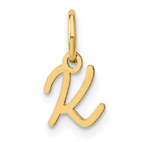 14KY Upper case Letter K Initial Charm-XNA1305Y/K